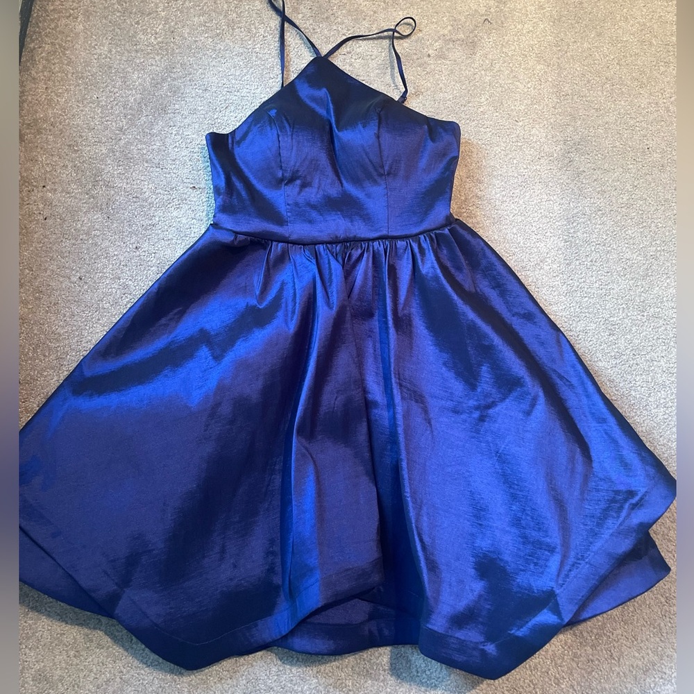 Sequin Hearts Blue Fit & Flare Cocktail Dress. Juniors Size: 7